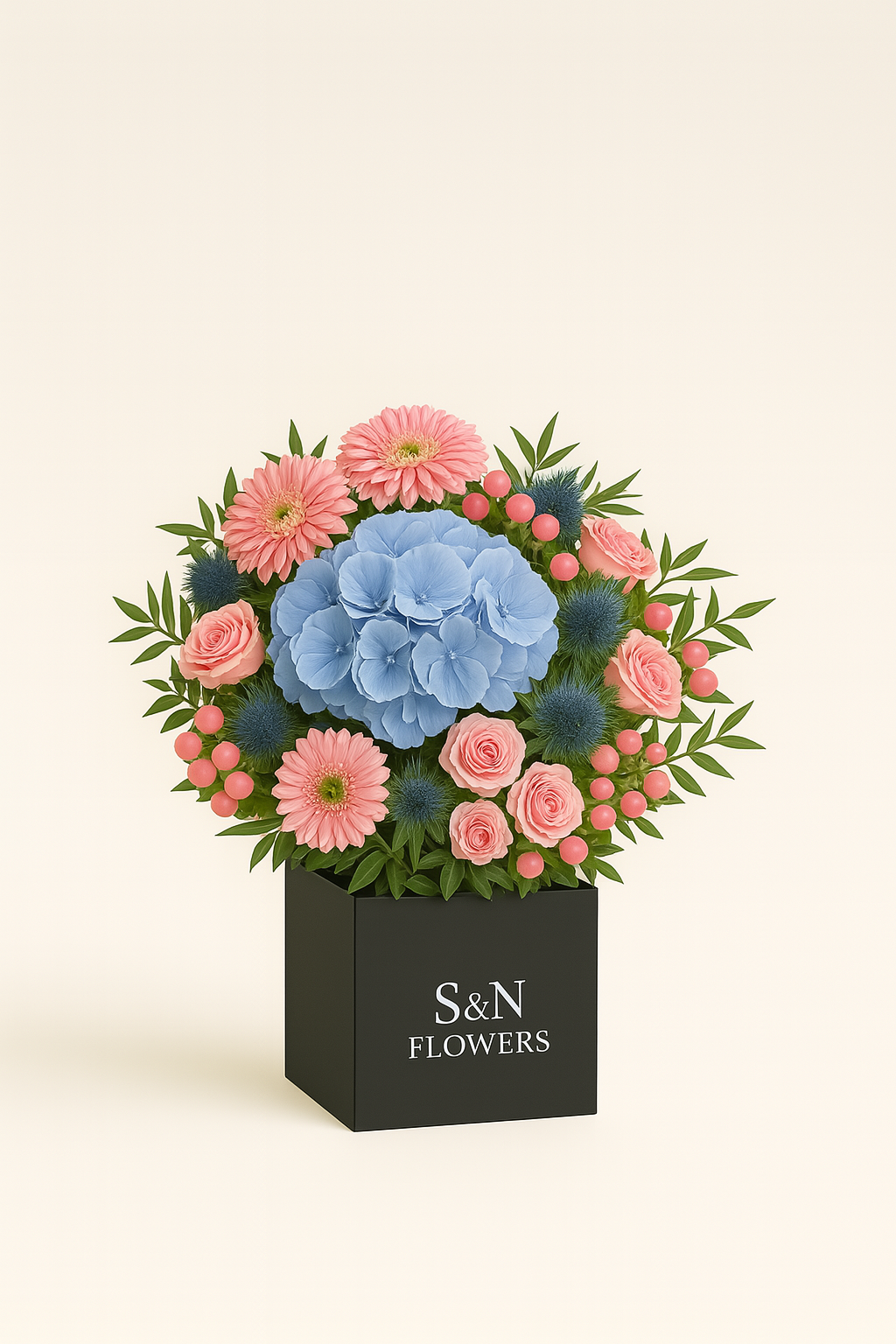 Blue Blossom Elegance Flower Bouquet