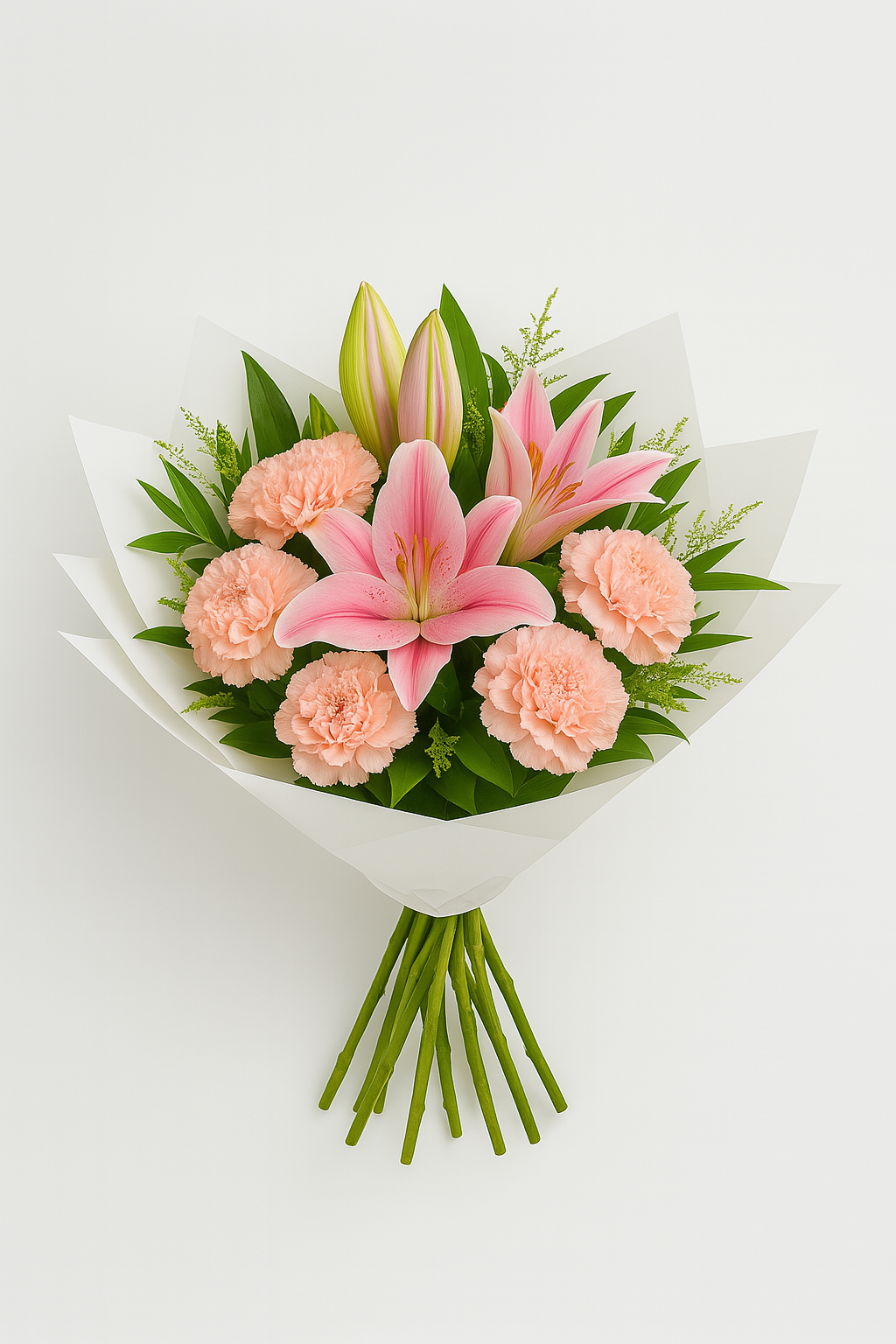Blush Pink Lily & Carnation Flower