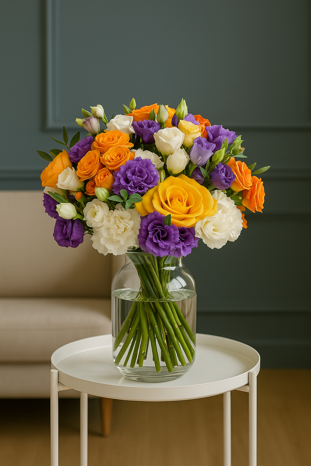 Carnival Charm – Bold Mixed Colour Bouquet