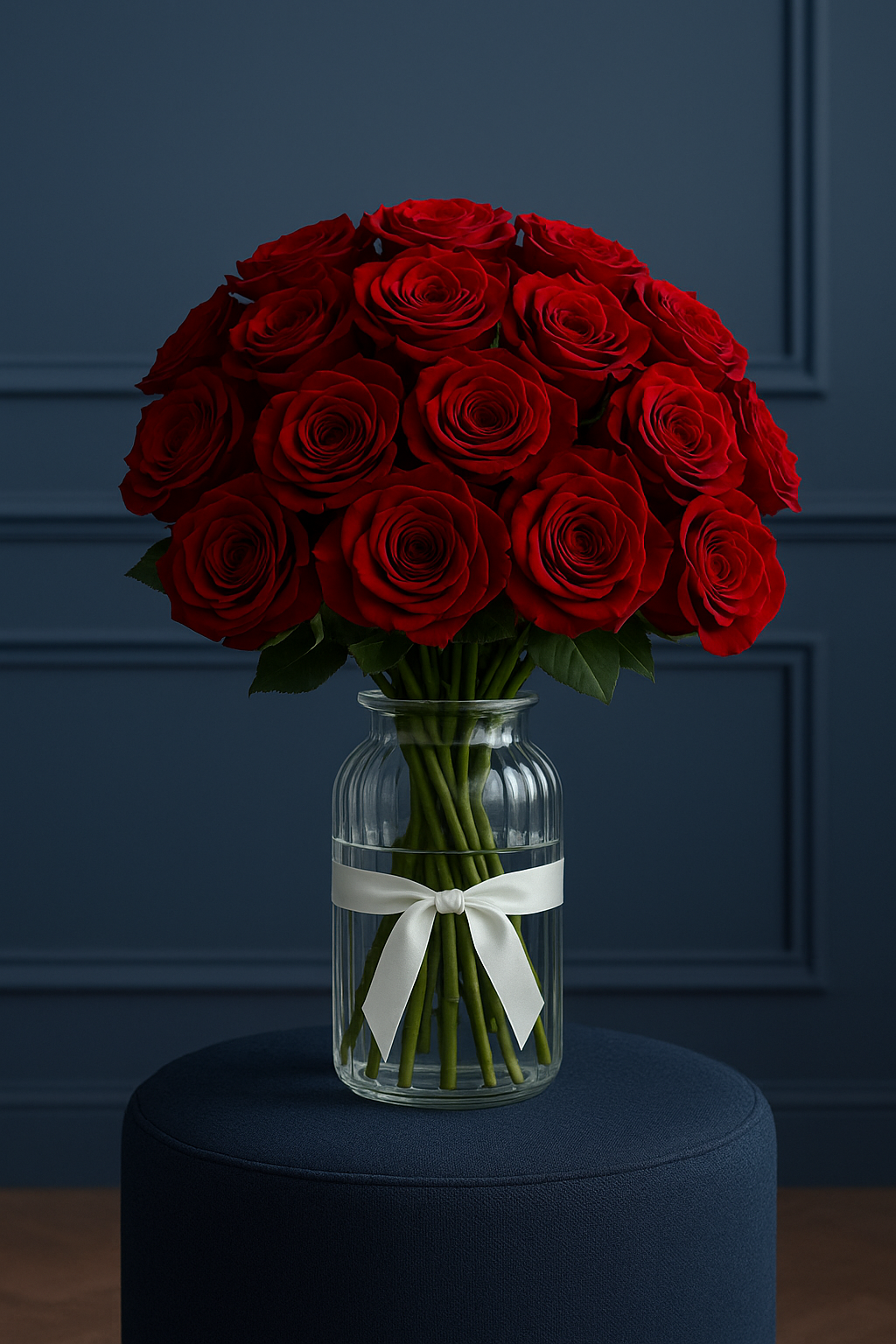 Classic Red Rose Bouquet – 24 Stems