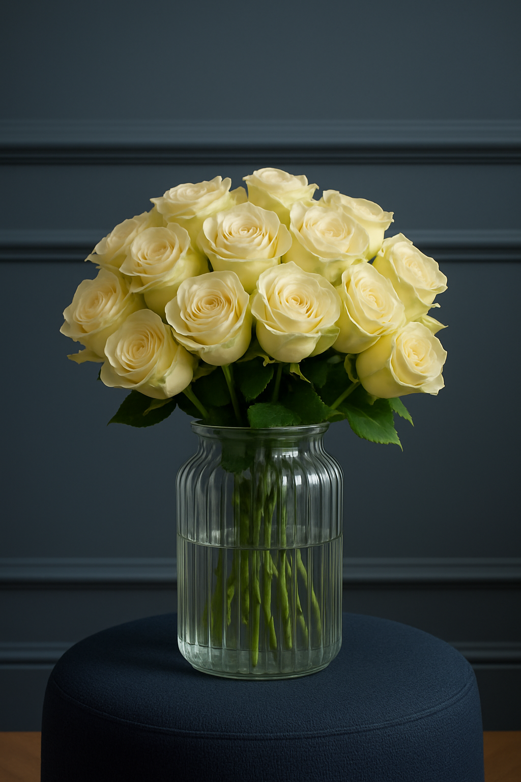 Classic White Rose Bouquet – 24 Stems