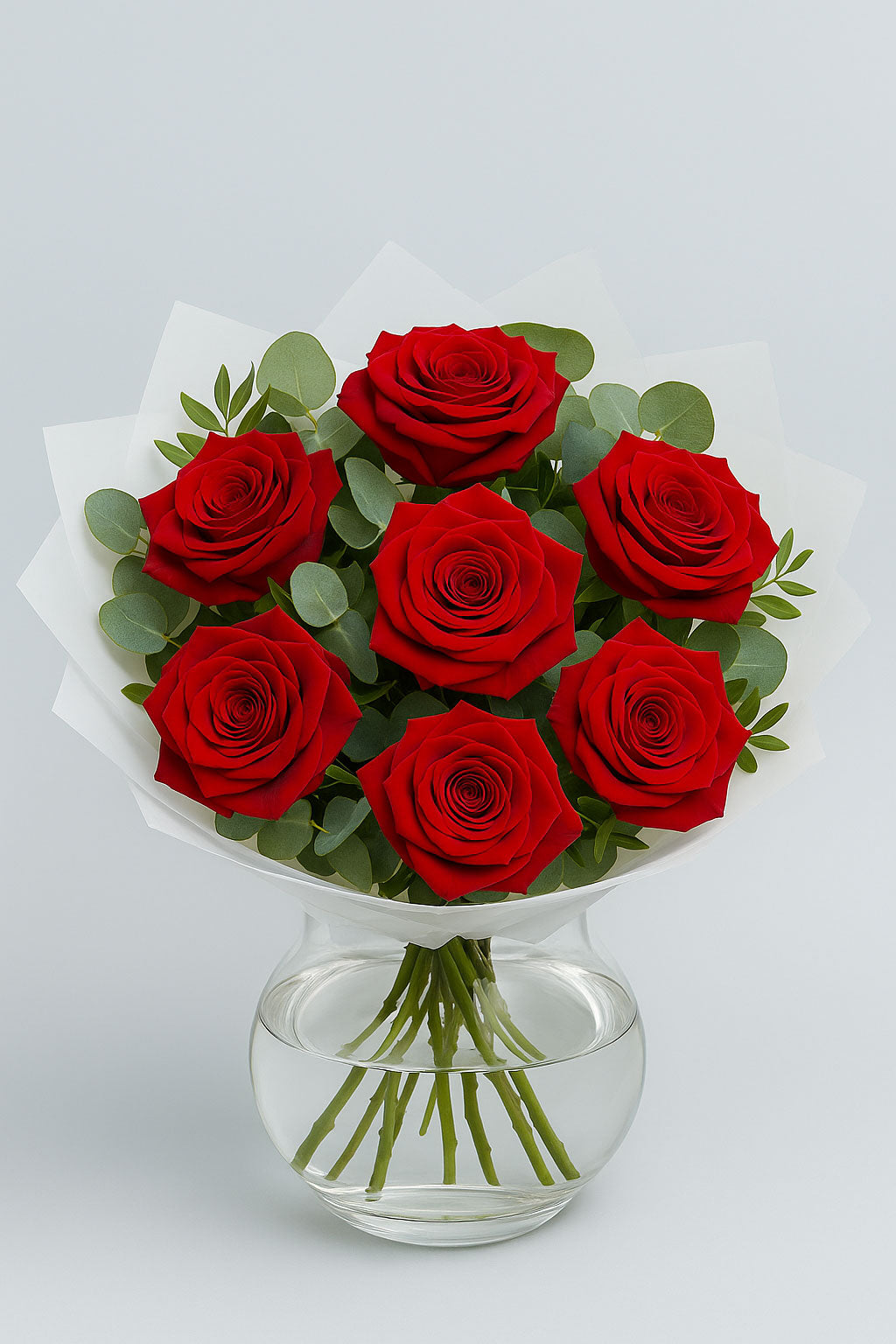 Classic Red Rose Flower Bouquet