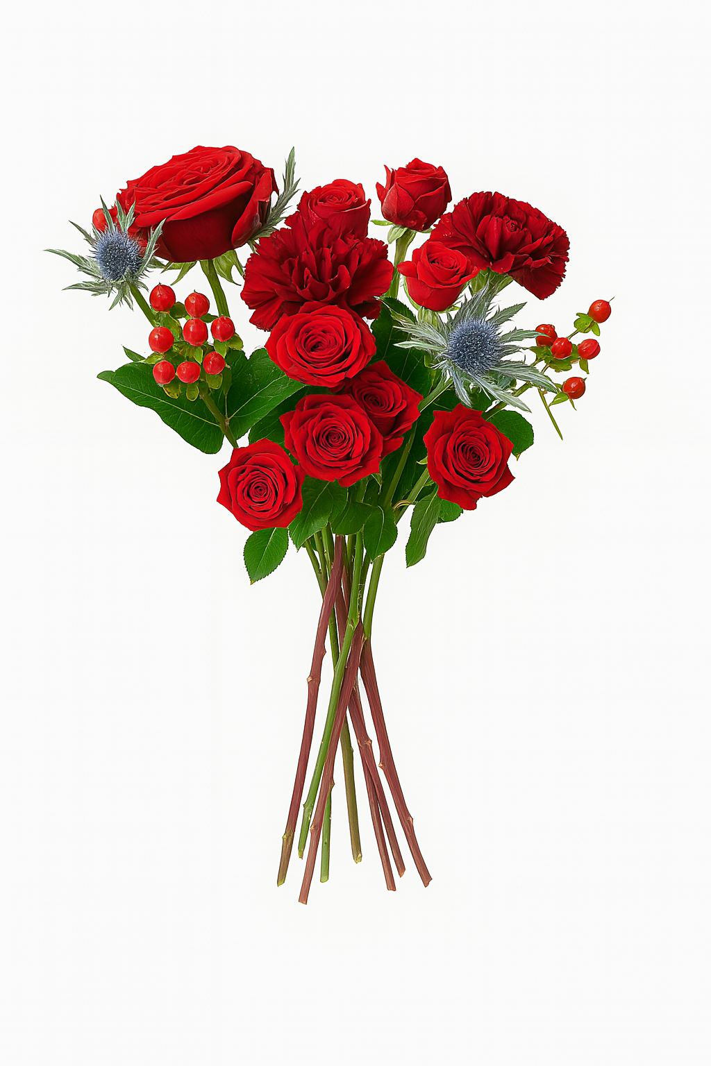Crimson Elegance Letterbox Flowers