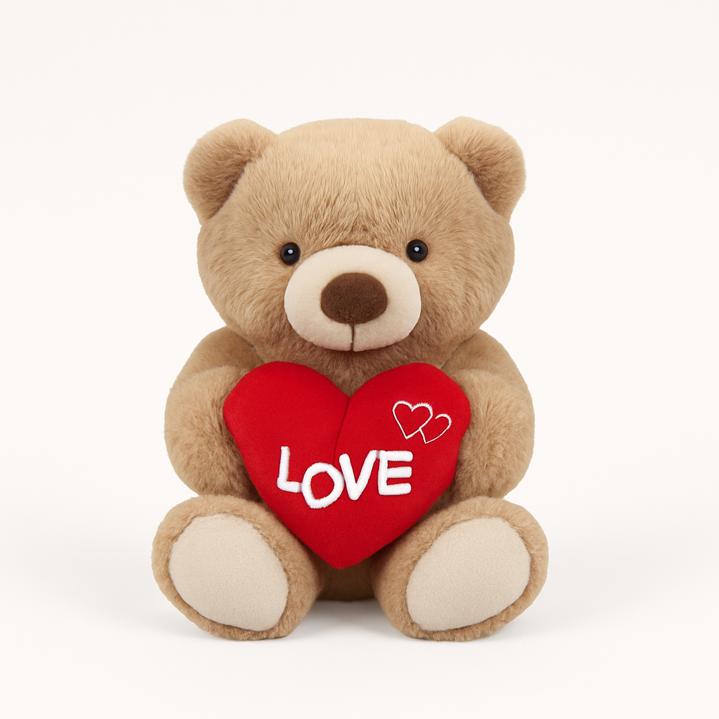 Light Brown Bear with Heart