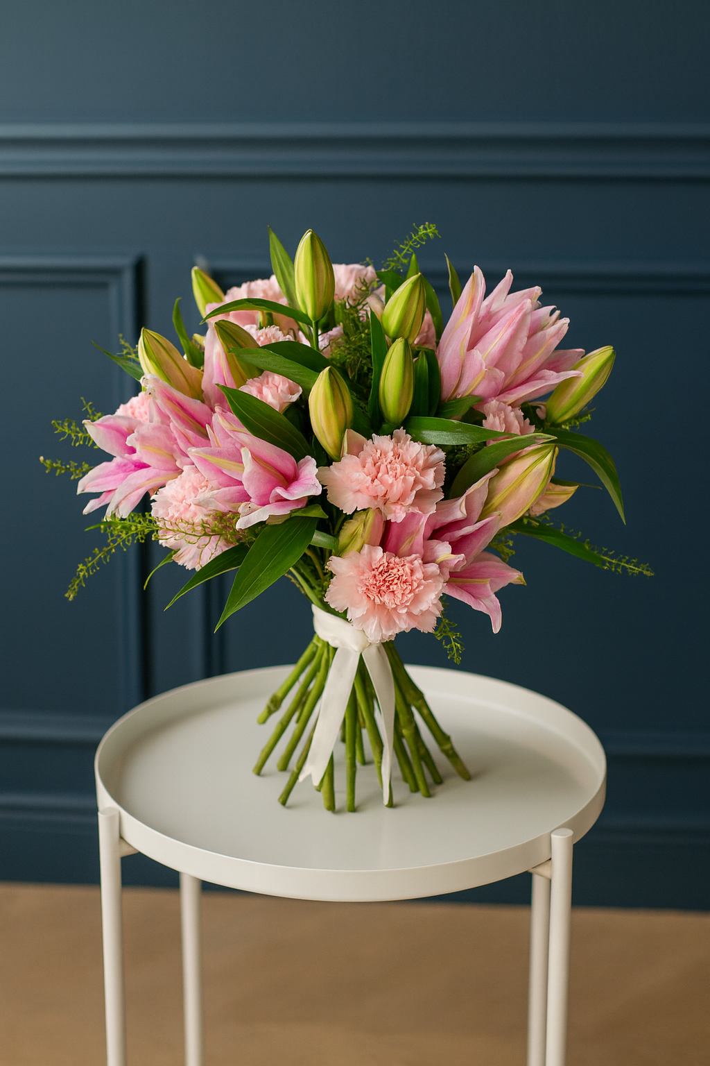 Pink Perfection – Lily & Carnation Bouquet