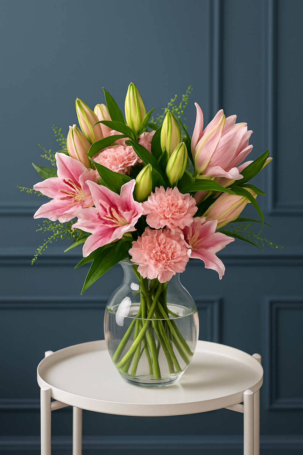 Pink Perfection – Lily & Carnation Bouquet