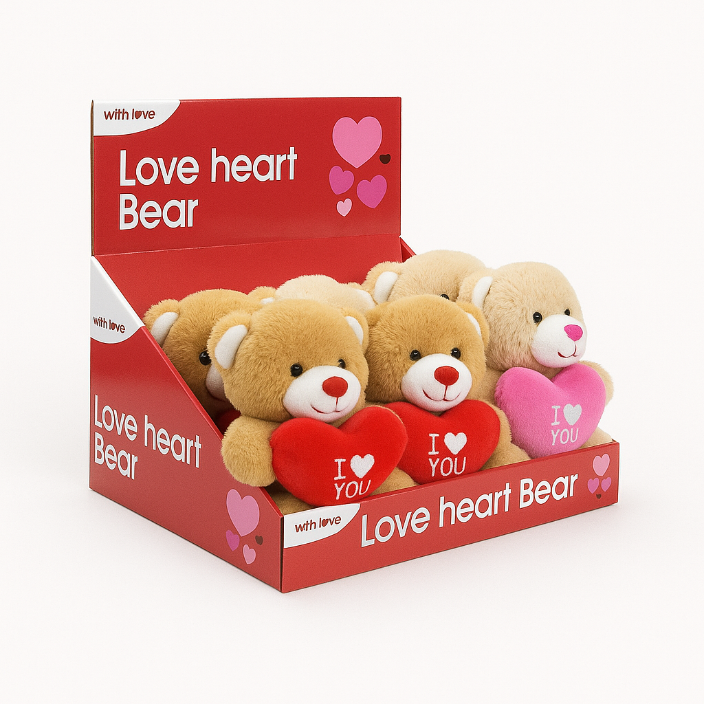 Love Heart Bear – “I ❤️ You” Plush Teddy