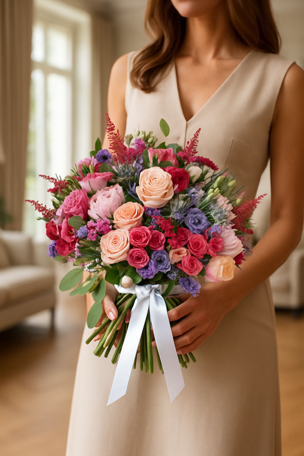 Enchanted Garden – Luxury Mixed Flower Bouquet