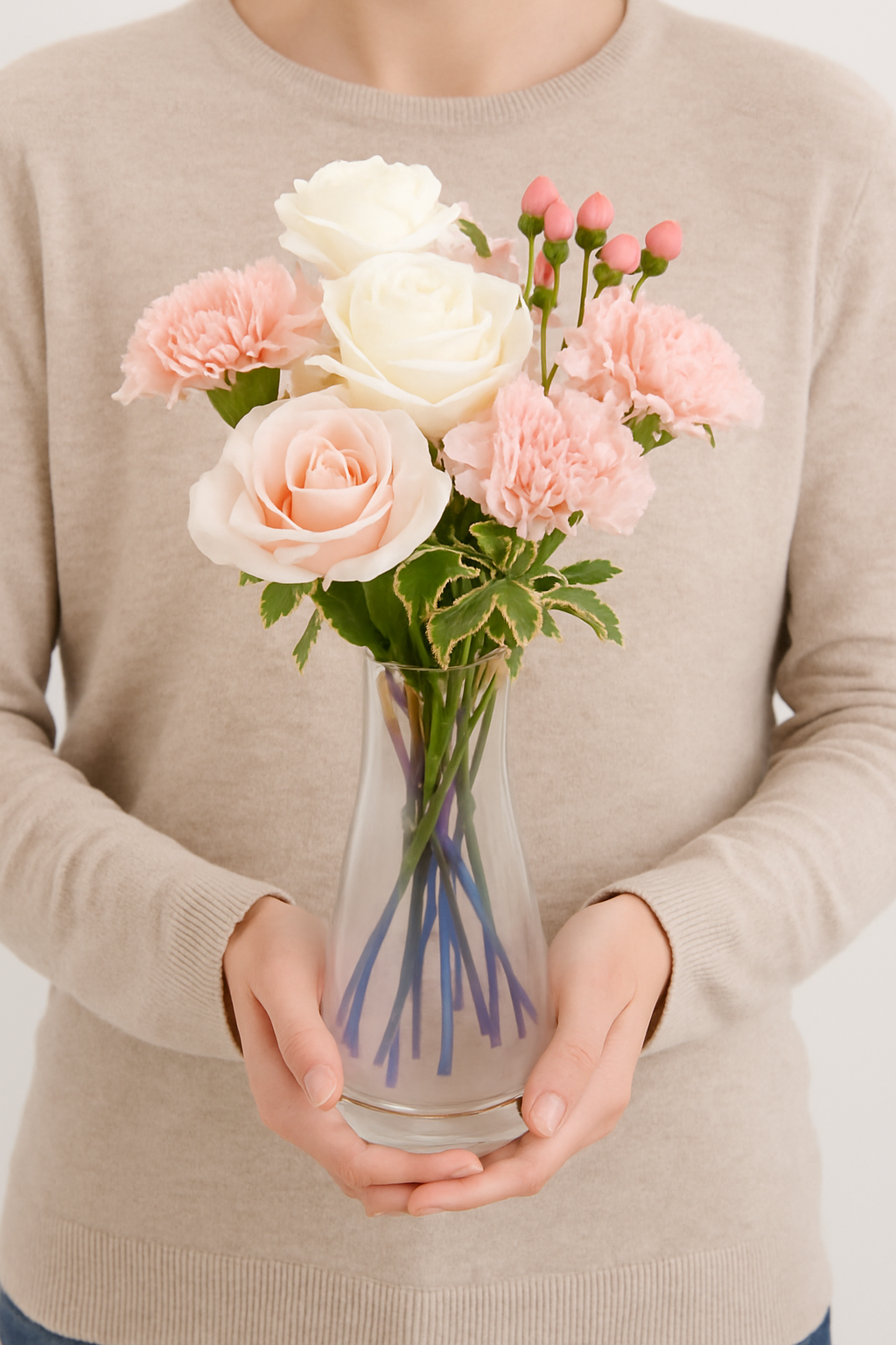 Blush Harmony Letterbox Flowers