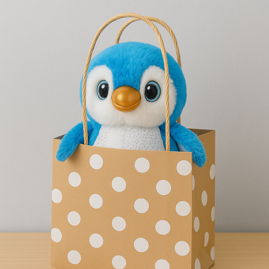 Seaweed Penguin Plush Toy