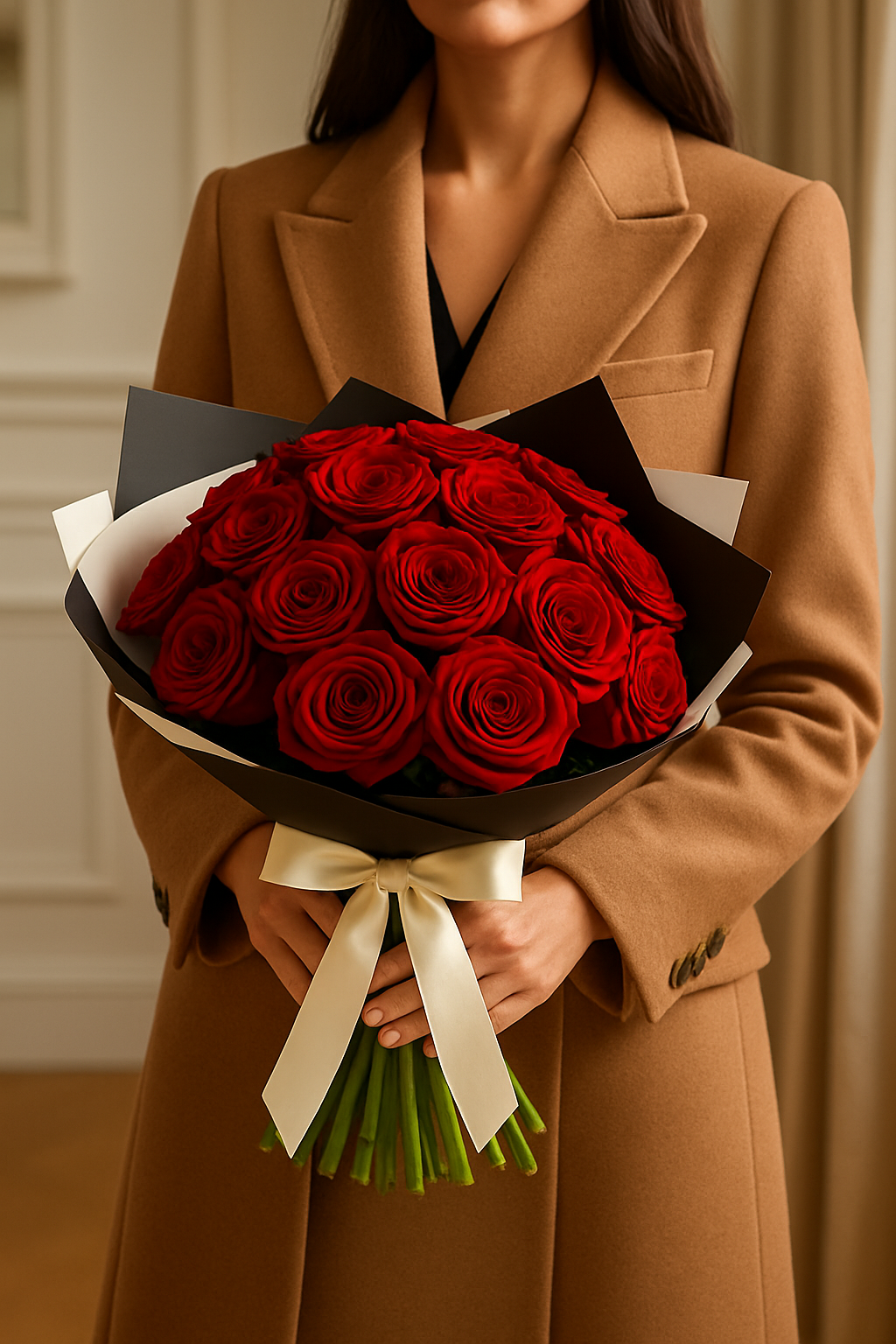 Timeless Love – Red Naomi Rose Bouquet