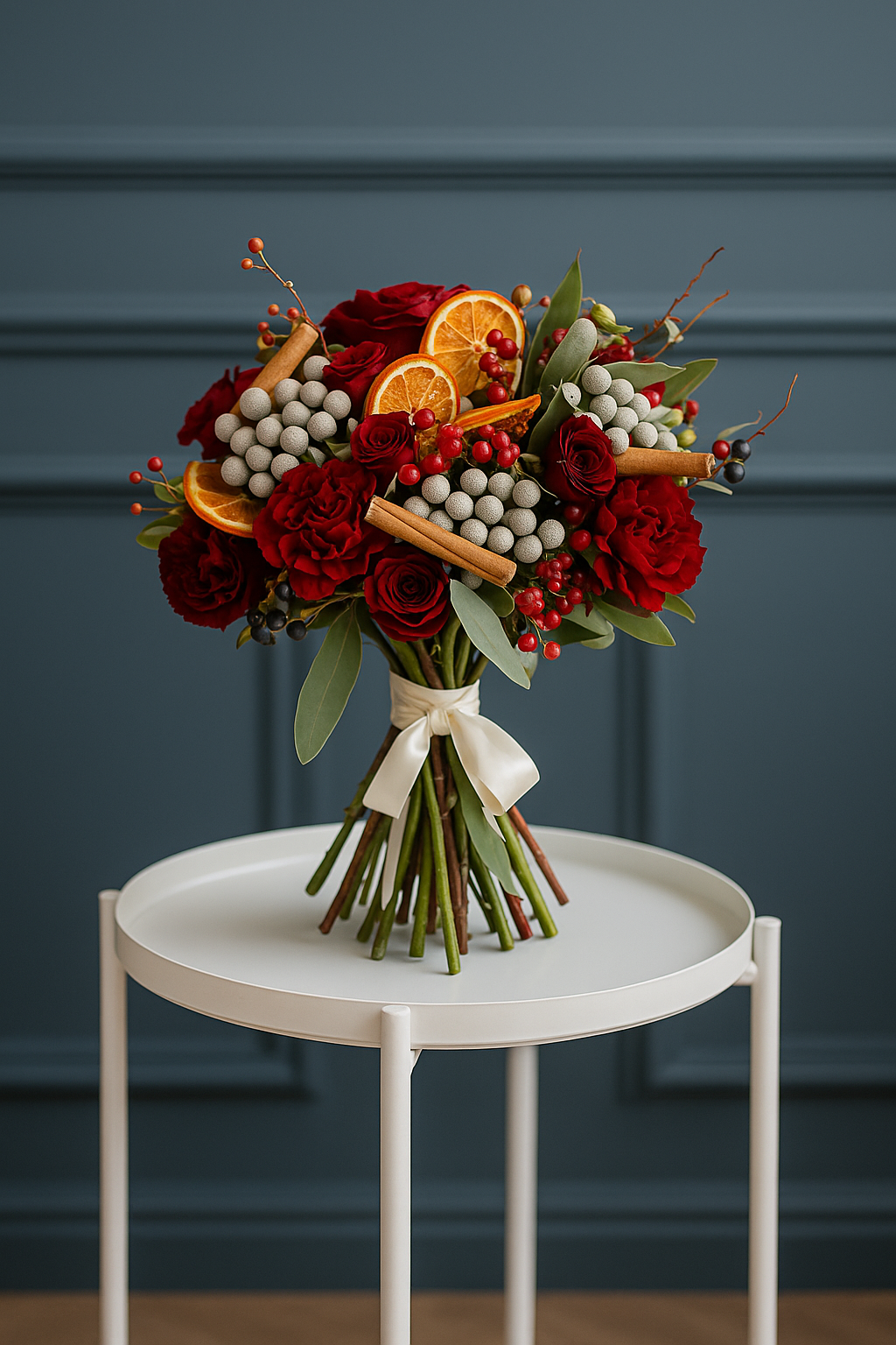 Festive Spice – Red Rose & Cinnamon Christmas Bouquet
