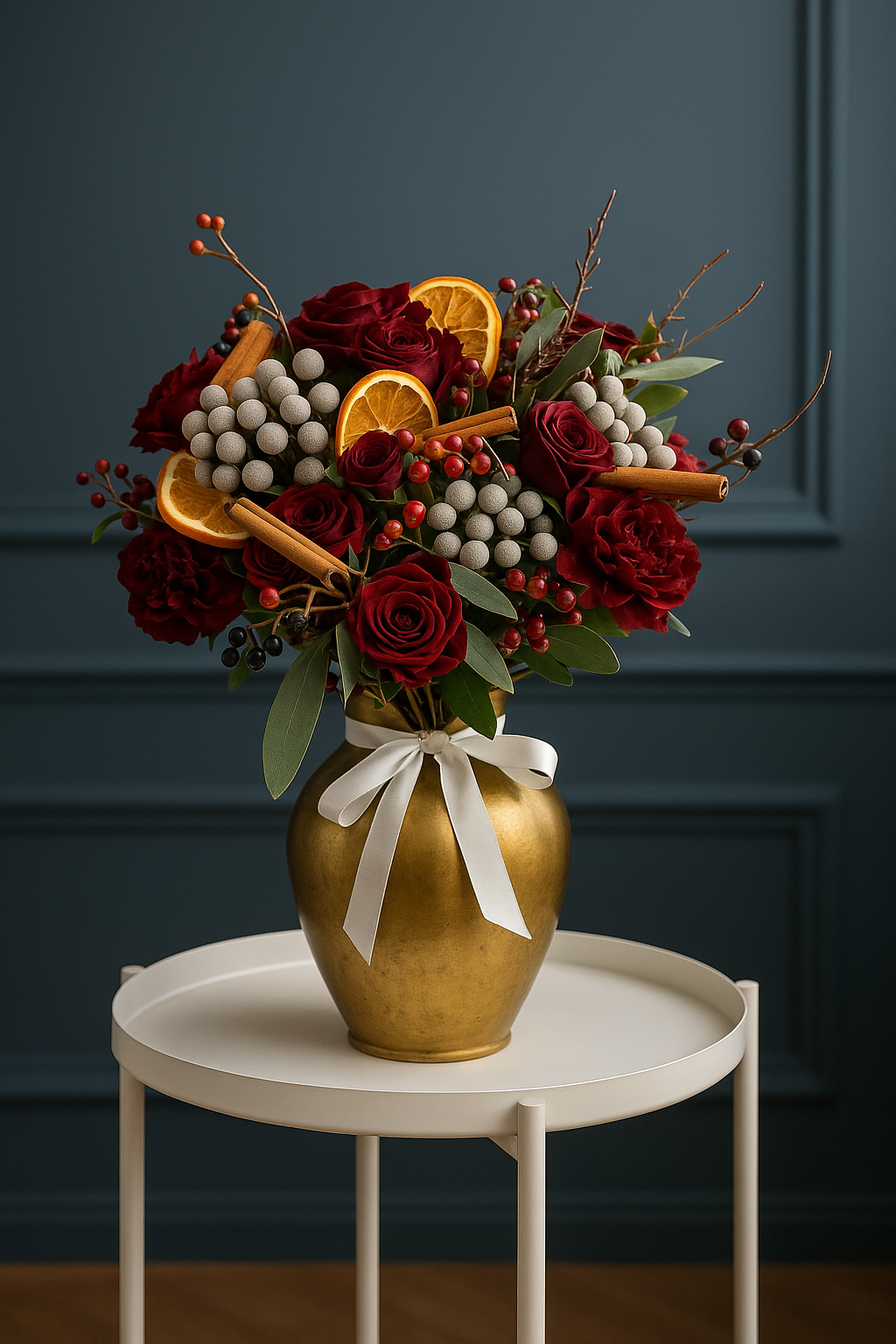 Festive Spice – Red Rose & Cinnamon Christmas Bouquet