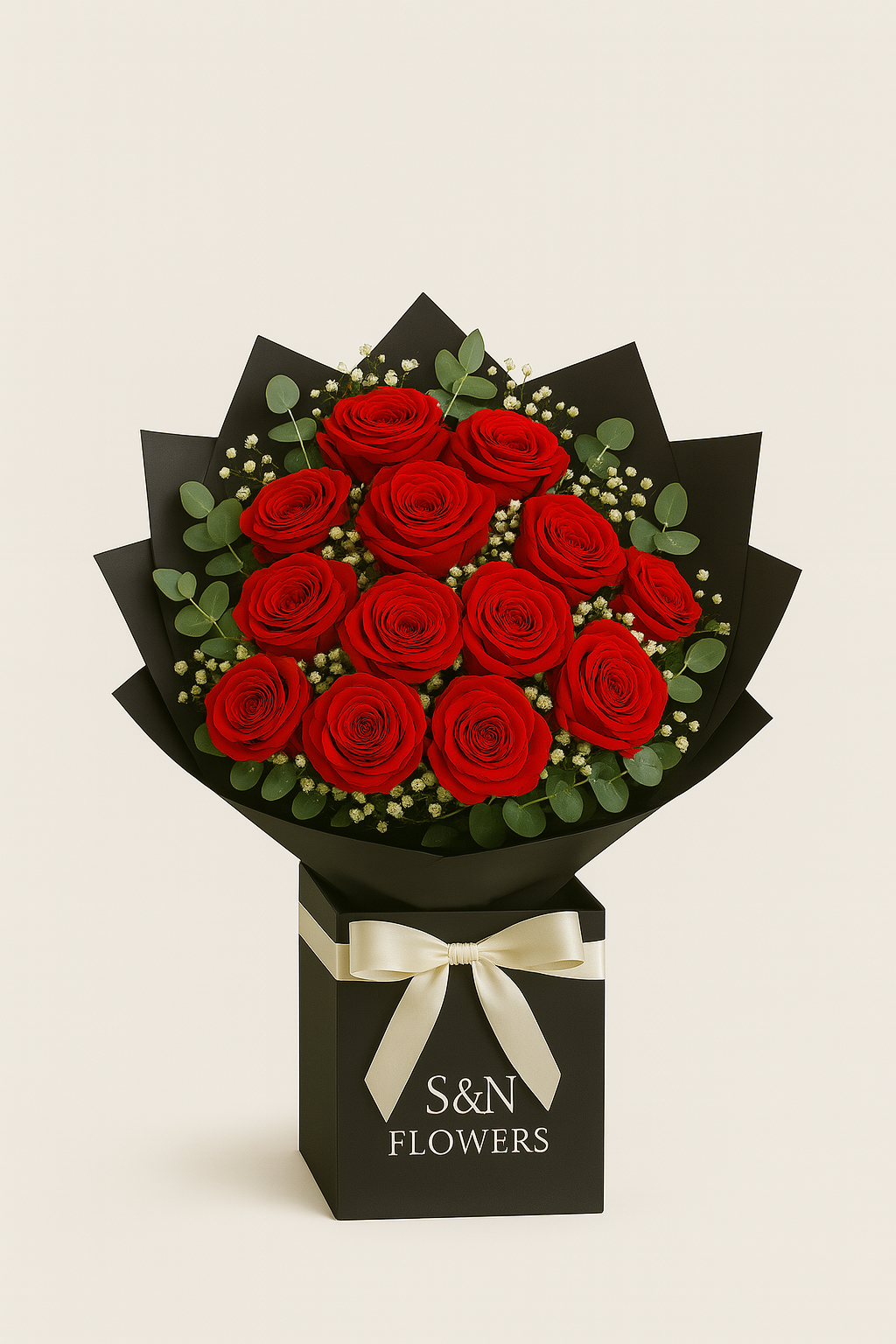 luxury red rose bouquet