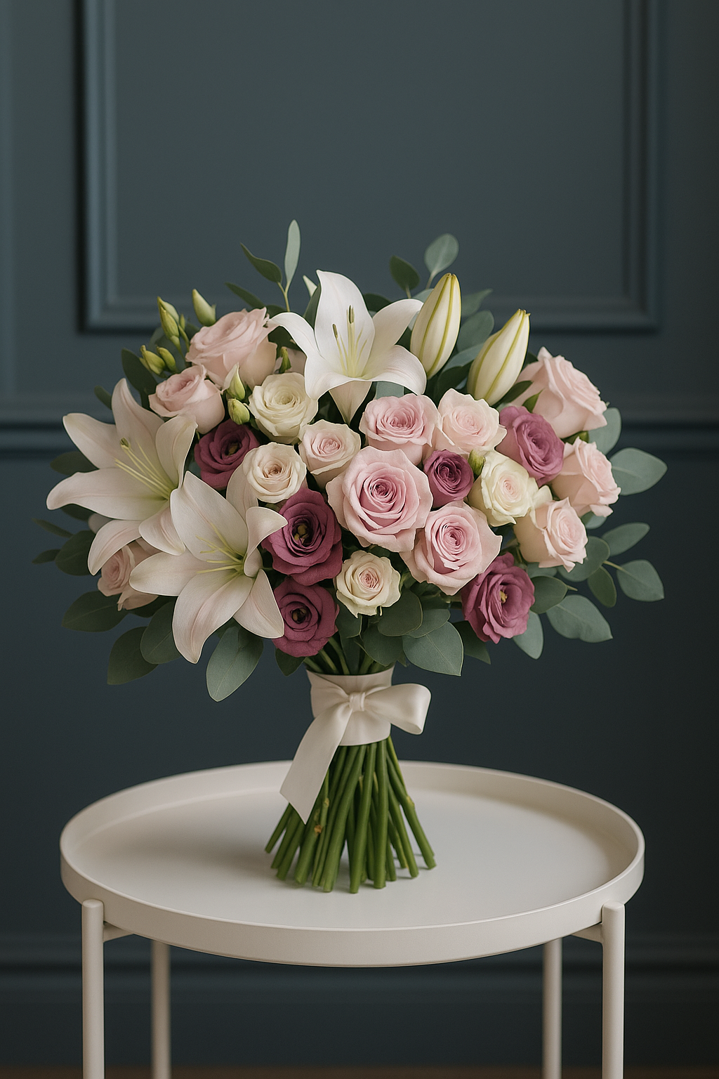Blush Rose & Lily Bouquet