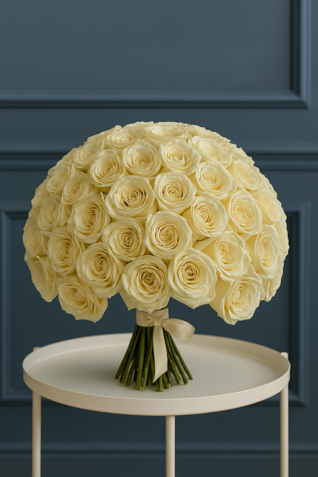 Luxury Yellow Rose Dome Bouquet
