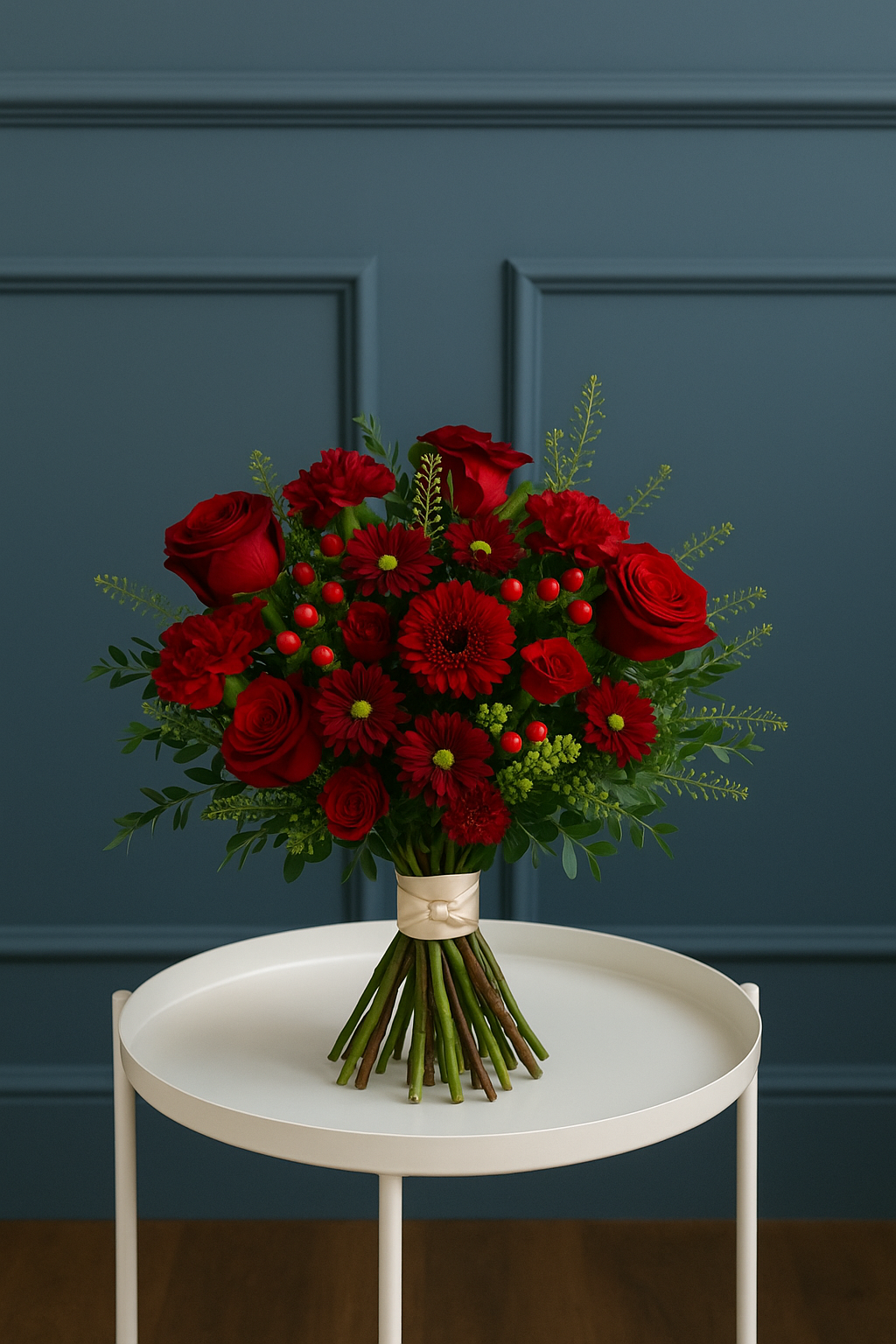 Passionate Red Rose & Gerbera Bouquet