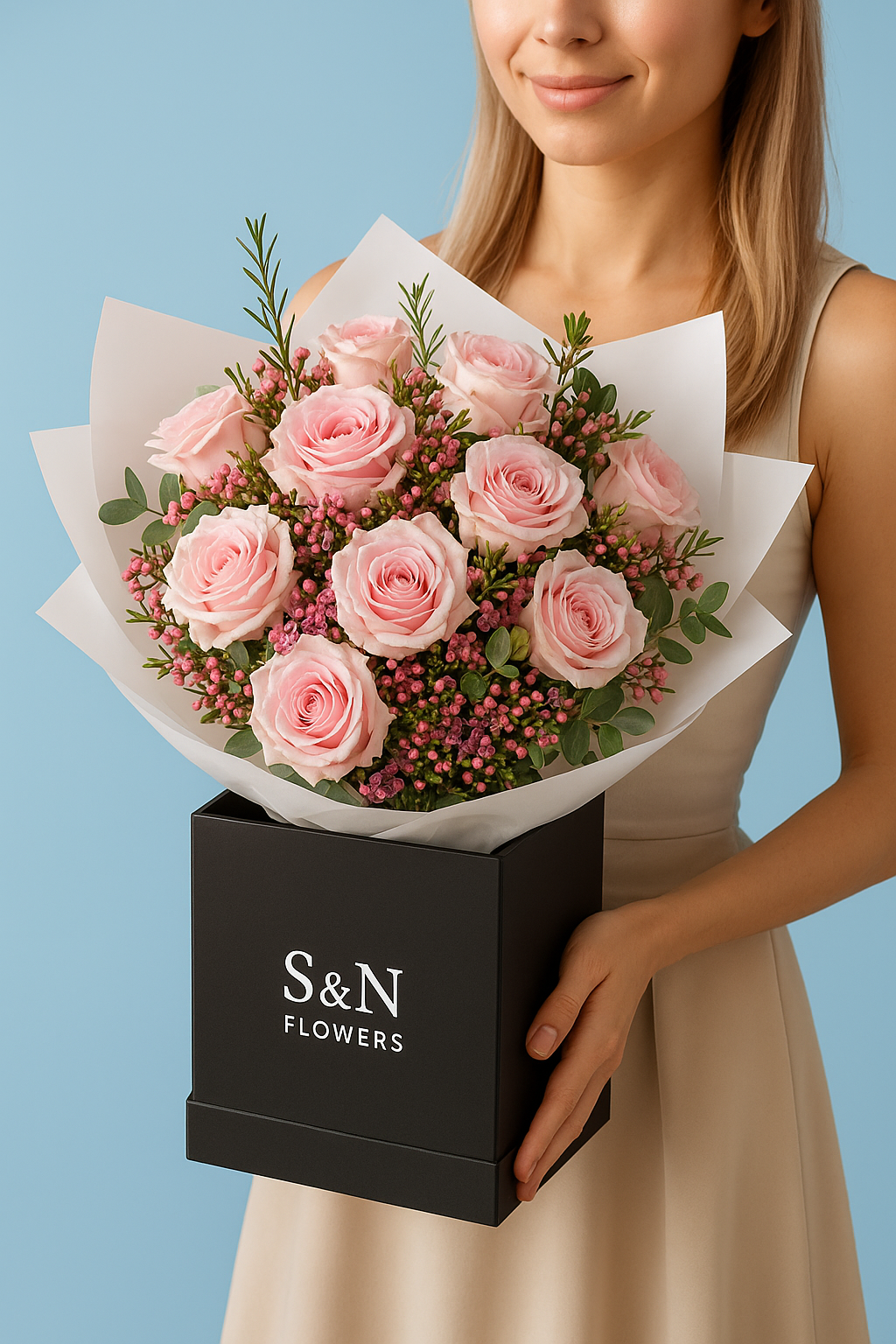 Blush Royale - Pink Roses Bouquet